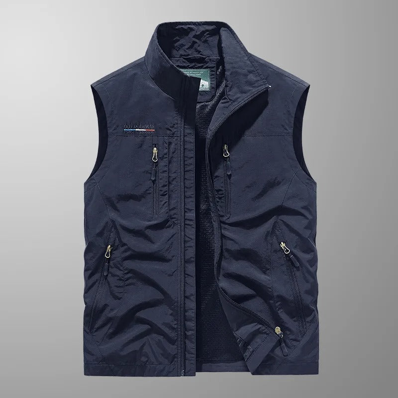 Veste Utilitaire sans Manches – Bleu Marine