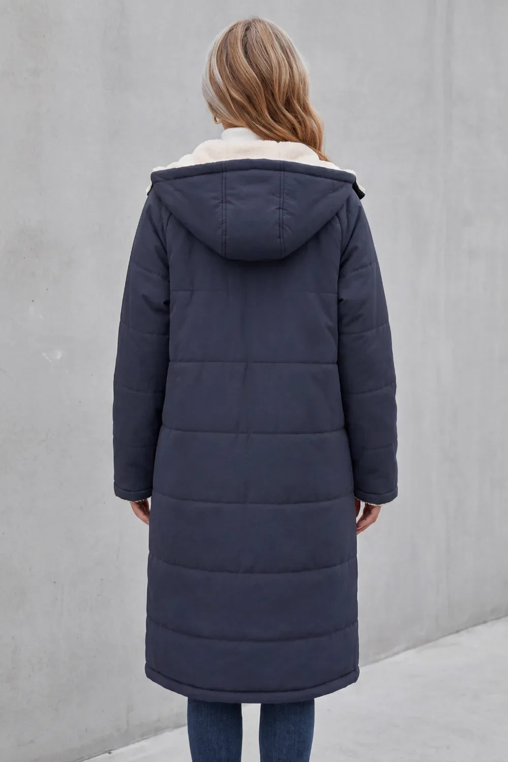 Manteau Long et Chaud à Capuche