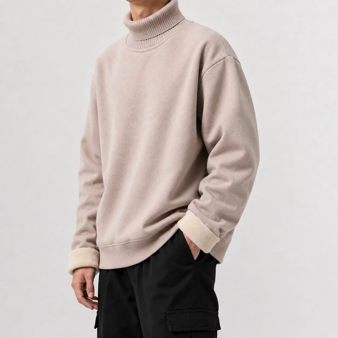 Pull Homme Chaud à Col Roulé