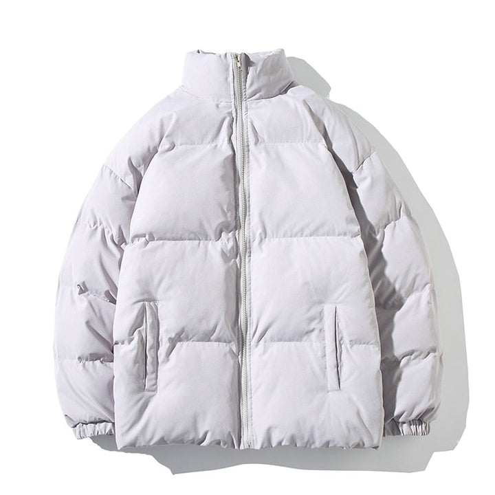 Veste Chaude à Col Montant – Gris