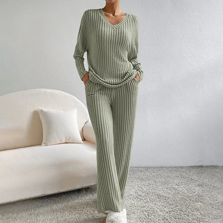 Ensemble Coordonné Confortable – Vert Olive