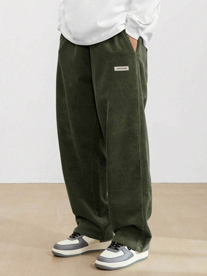 Pantalon Ample Style Urbain – Vert