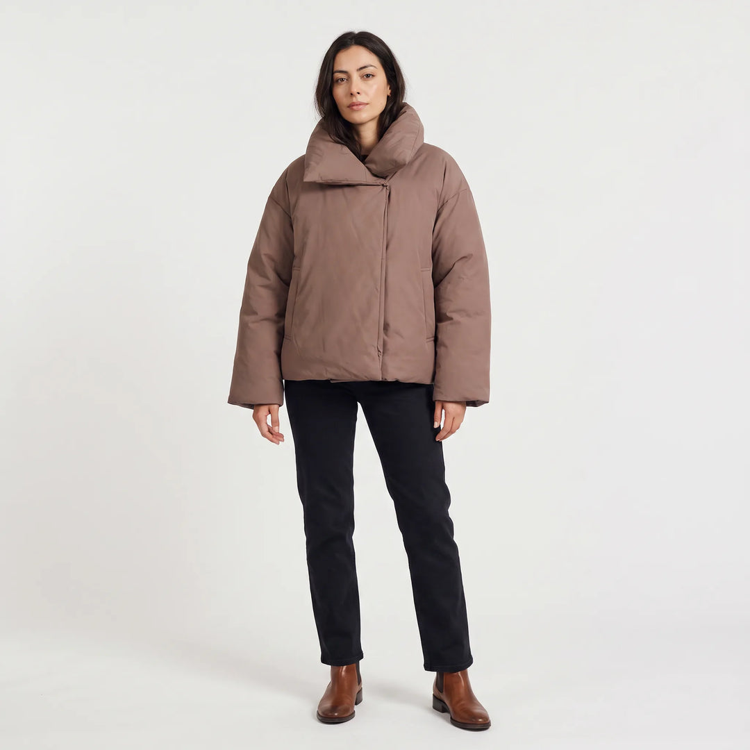 Veste ample à col enveloppant