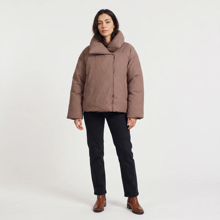 Veste ample à col enveloppant