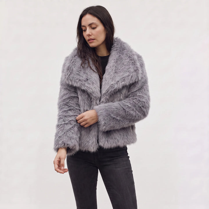 Veste ample et douillette – Gris