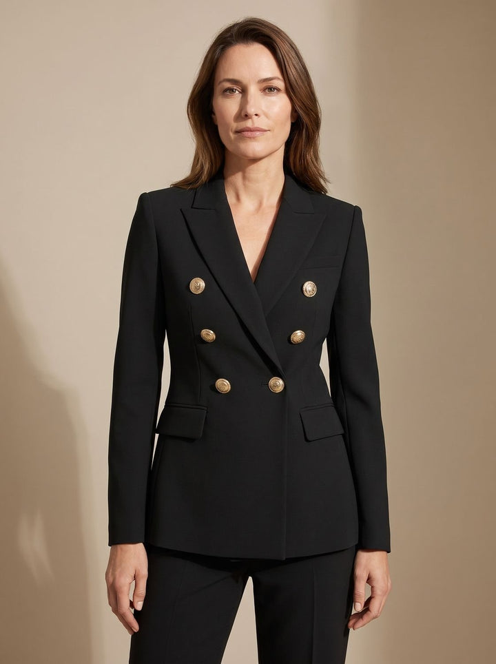 Veste Blazer Croisée Structurée