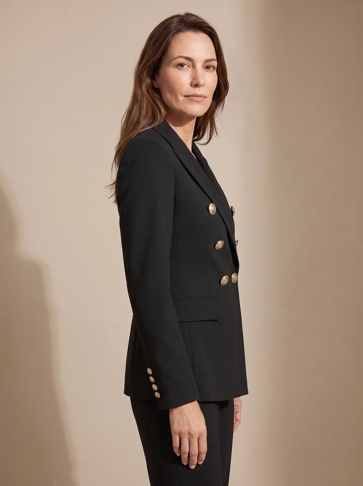 Veste Blazer Croisée Structurée