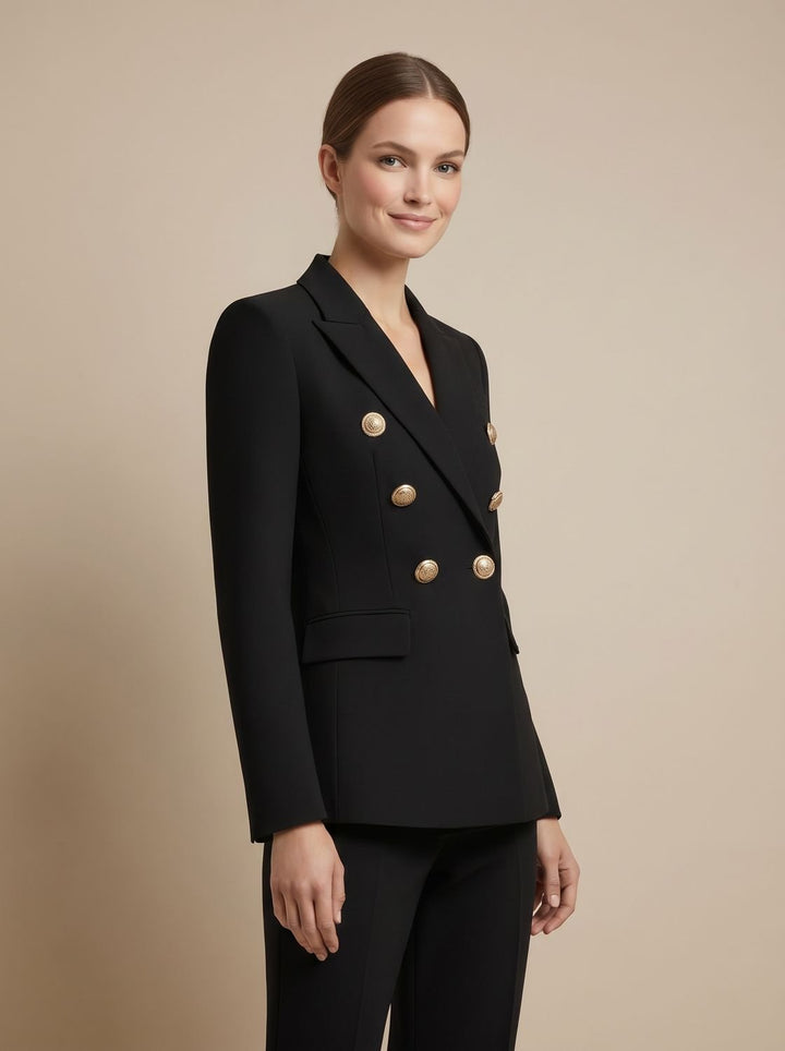 Veste Blazer Croisée Structurée