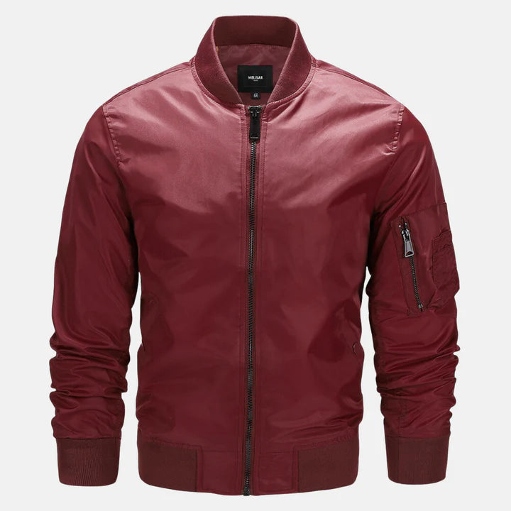 Veste Bomber Classique pour Homme – Rouge