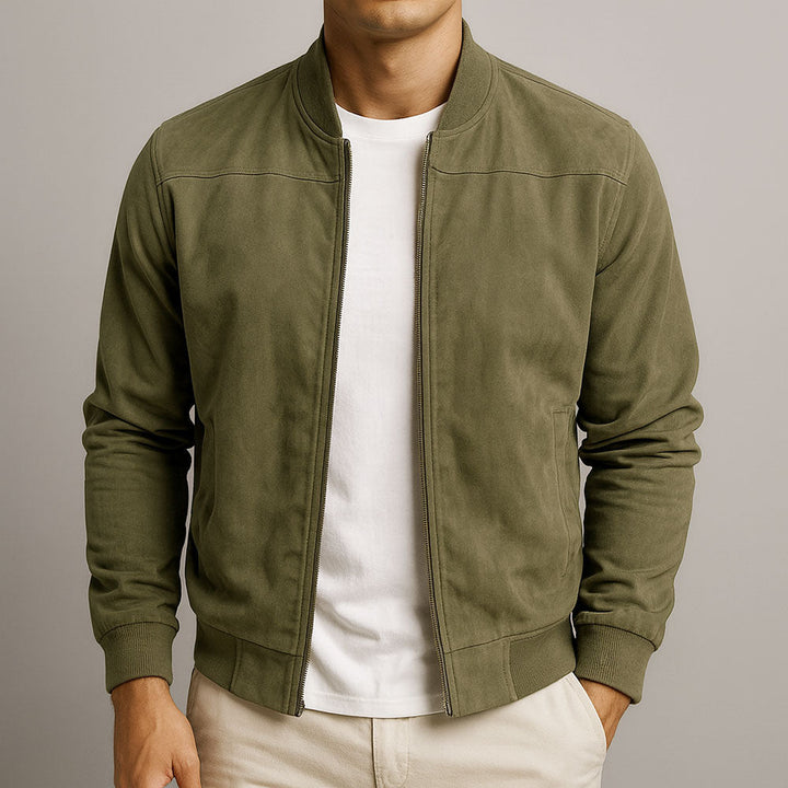 Veste Bomber Minimaliste – Vert