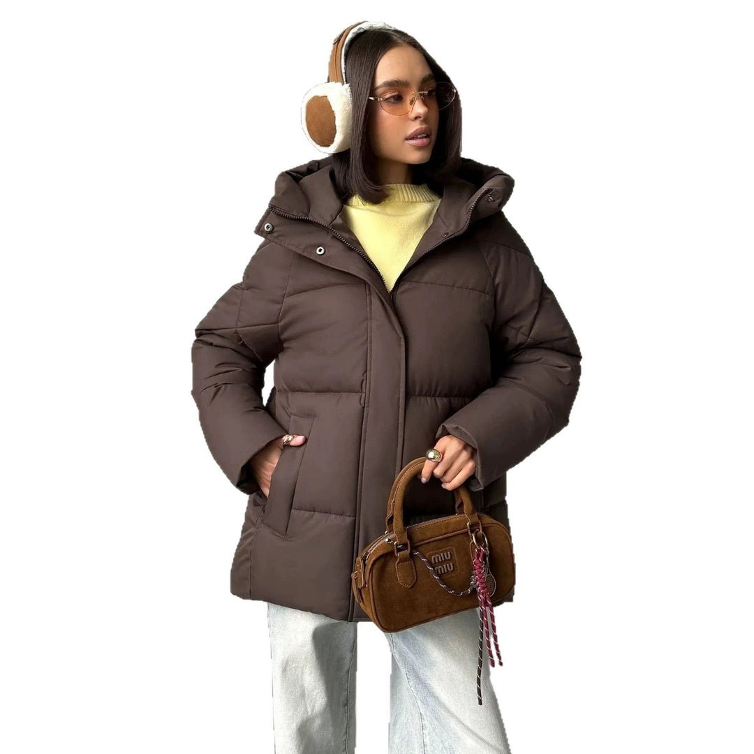 Veste Bouffante à Capuche Ample