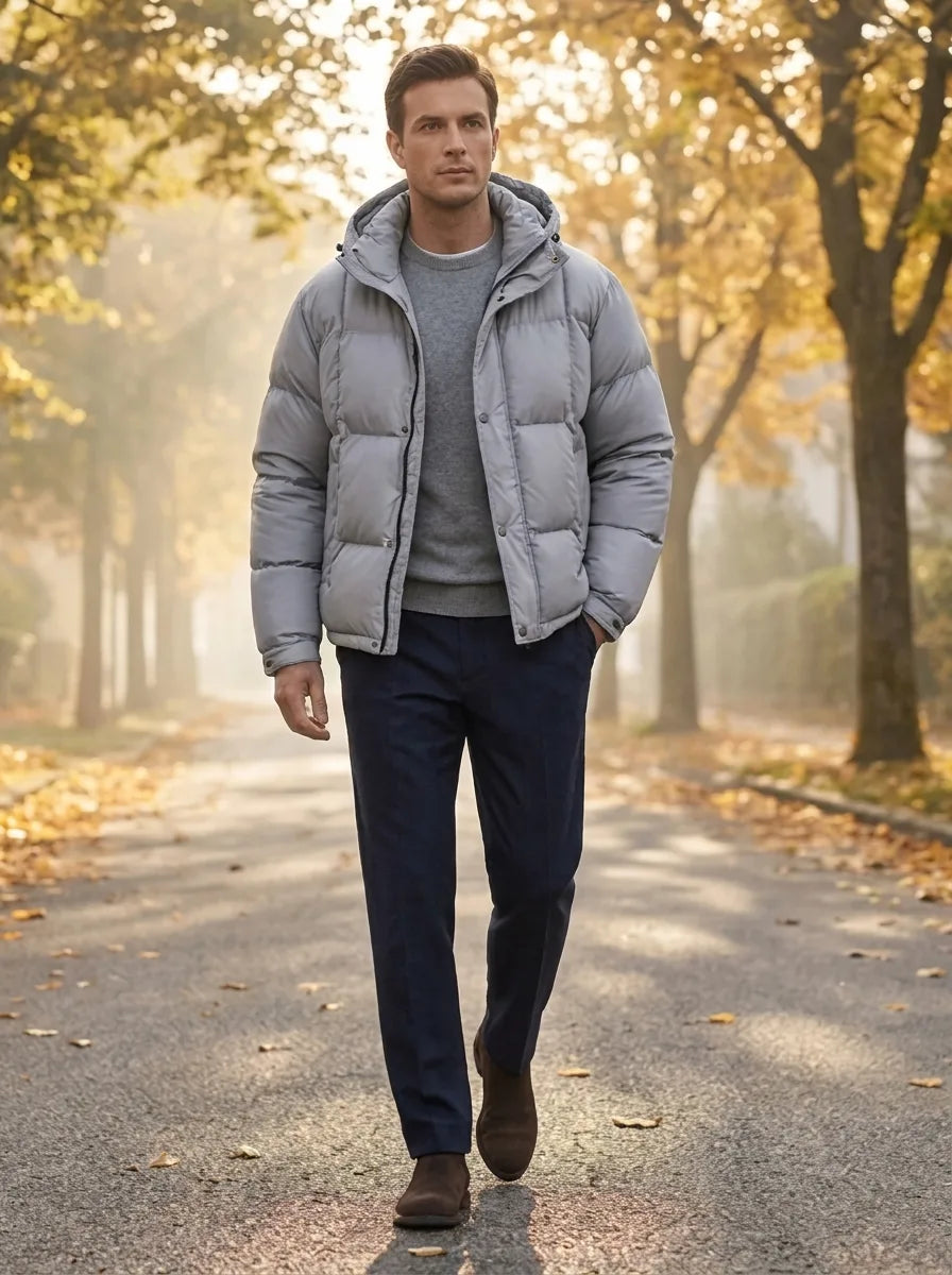 Veste Bouffante à Capuche