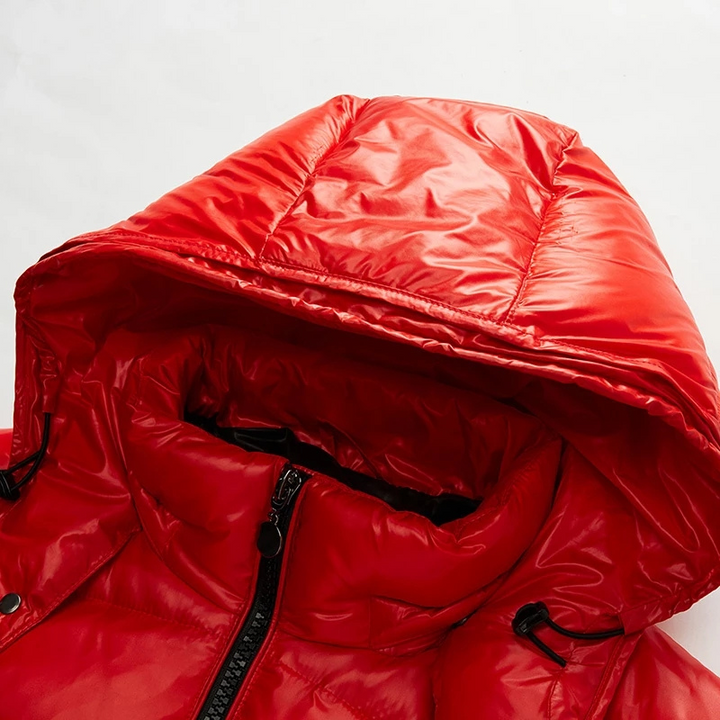 Veste Bouffante Effet Brillant