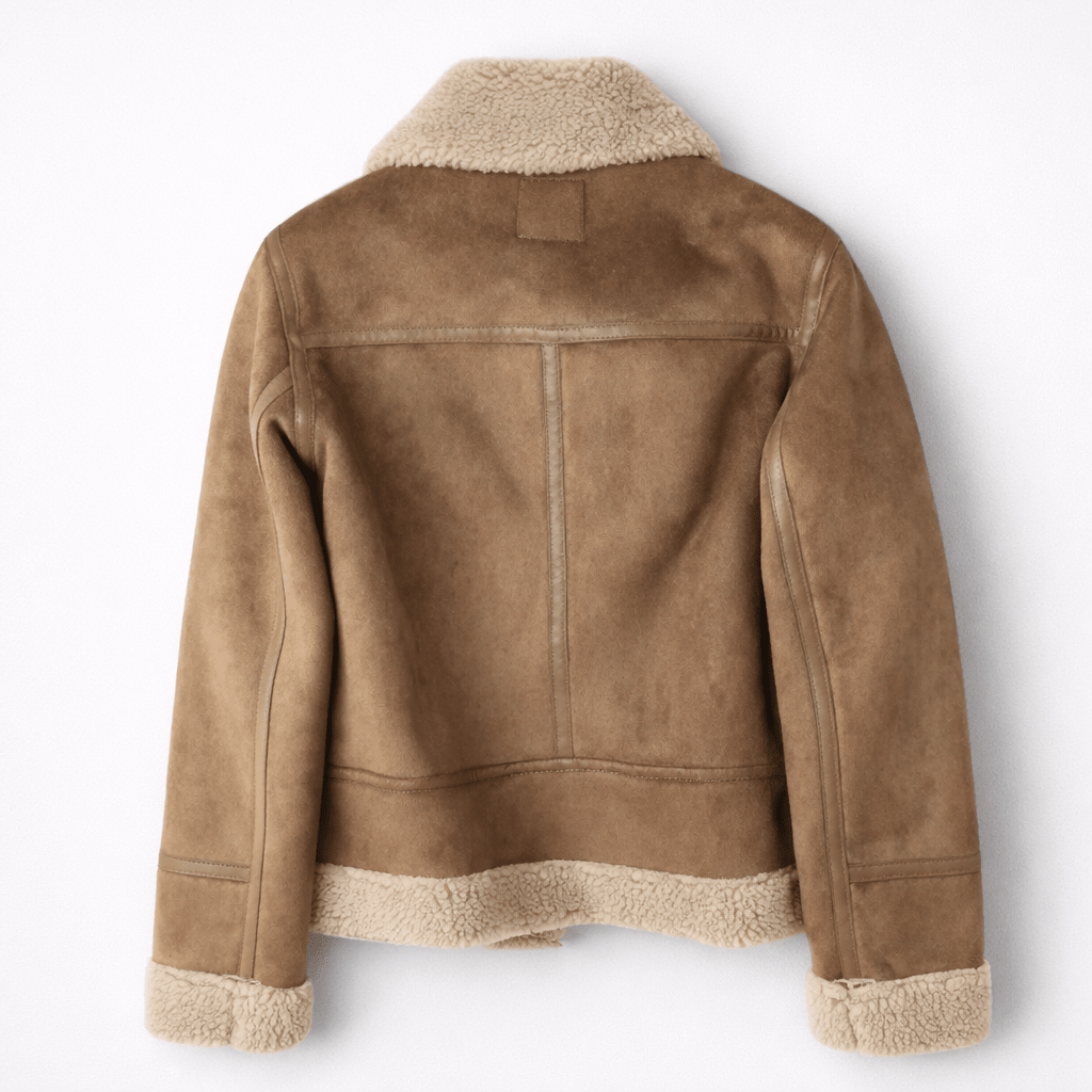 Veste Ceinturée à Col Douillet