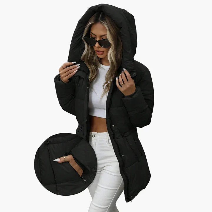Veste Chaude à Silhouette Cintrée