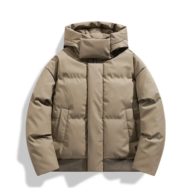 Veste Chaude à Silhouette Moderne – Kaki