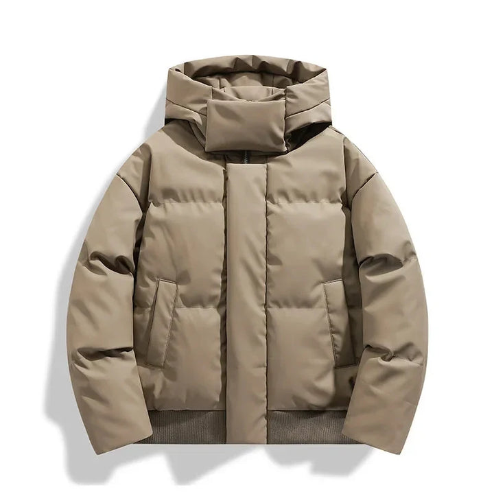Veste Chaude à Silhouette Moderne – Kaki