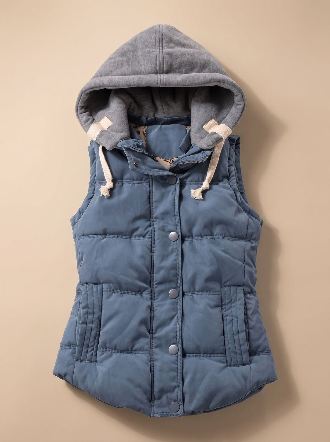 Veste Cintrée à Capuche Amovible