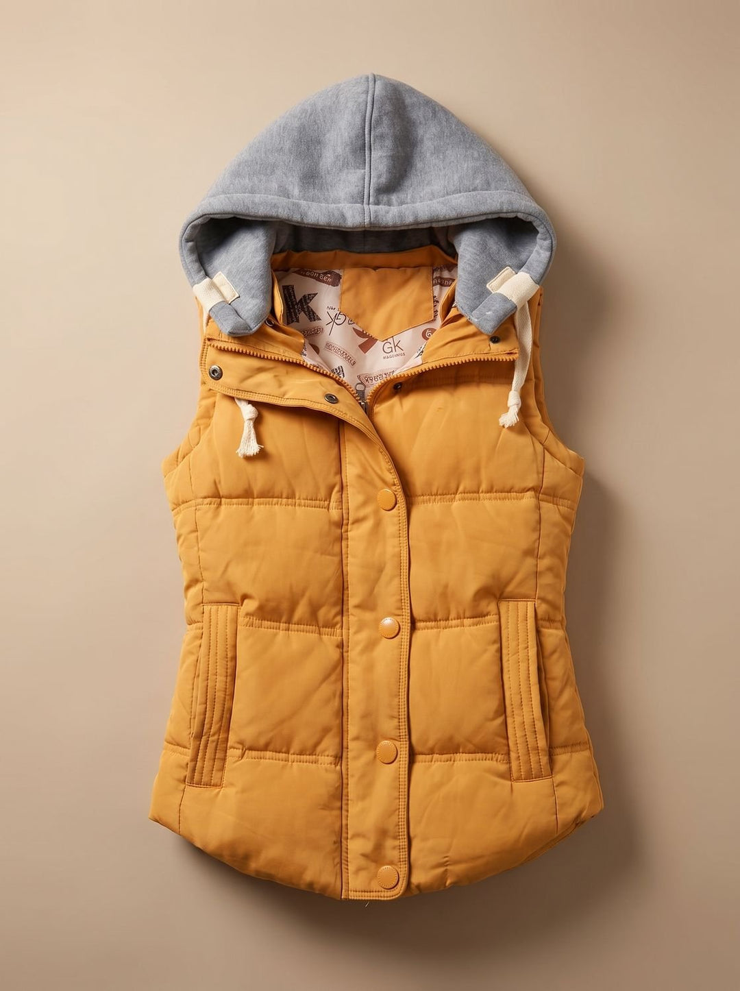 Veste Cintrée à Capuche Amovible