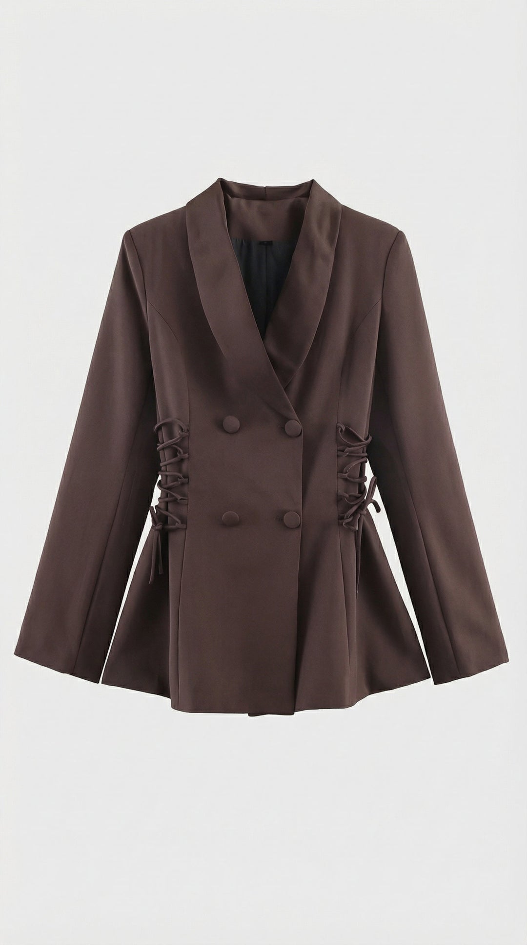 Veste Cintrée à Laçage Latéral