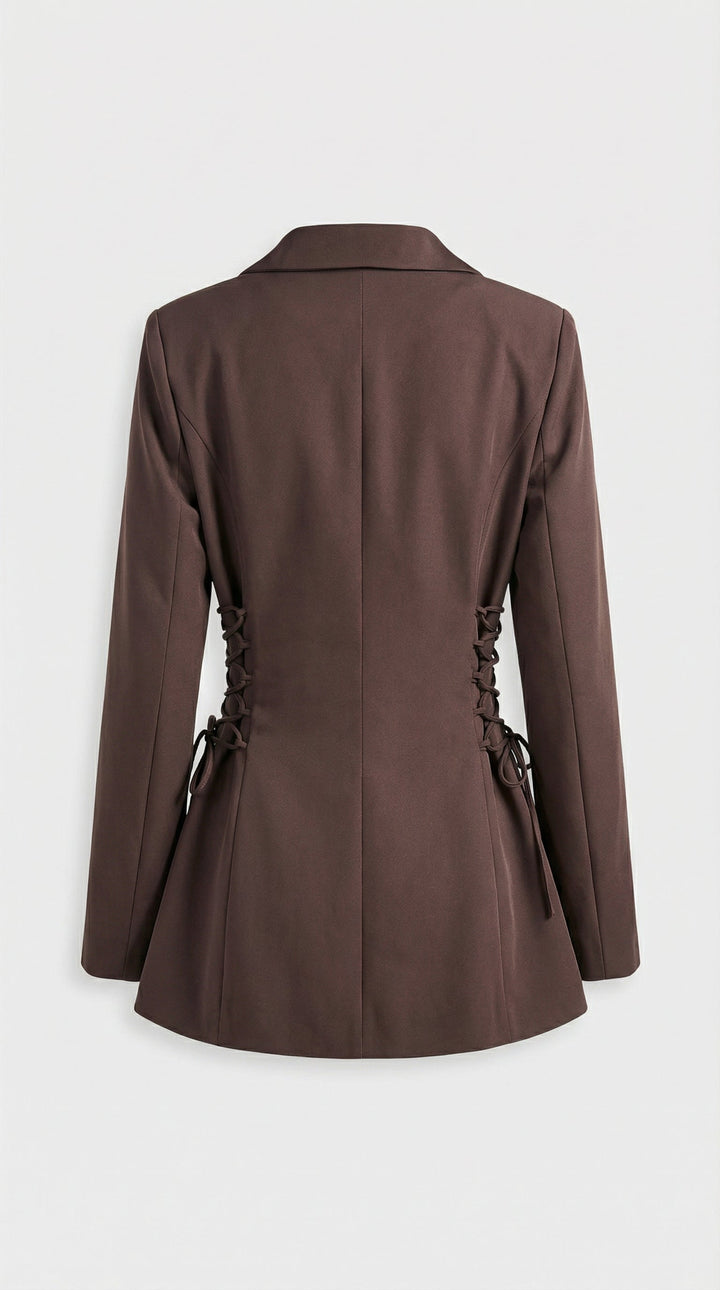 Veste Cintrée à Laçage Latéral