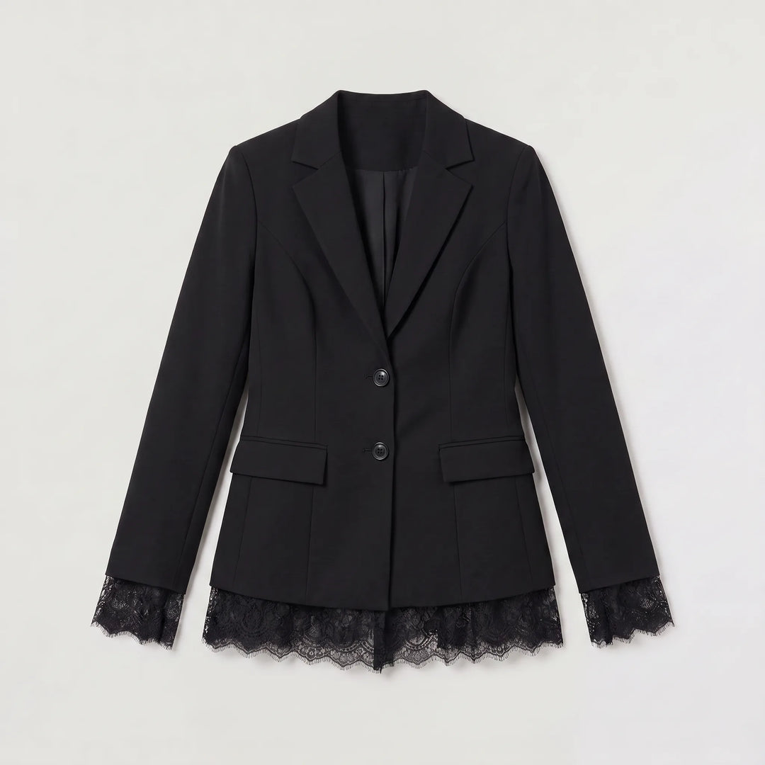 Veste cintrée à détails raffinés