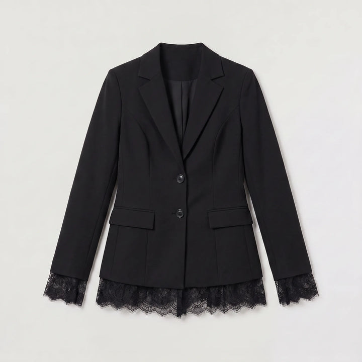 Veste cintrée à détails raffinés