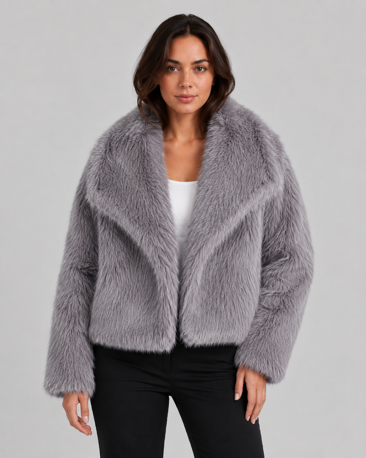 Veste Courte Douillette Hivernale – Gris
