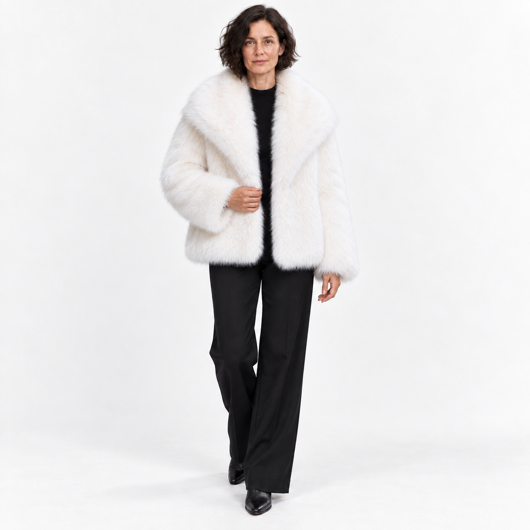Veste Courte Style Glamour – Blanc