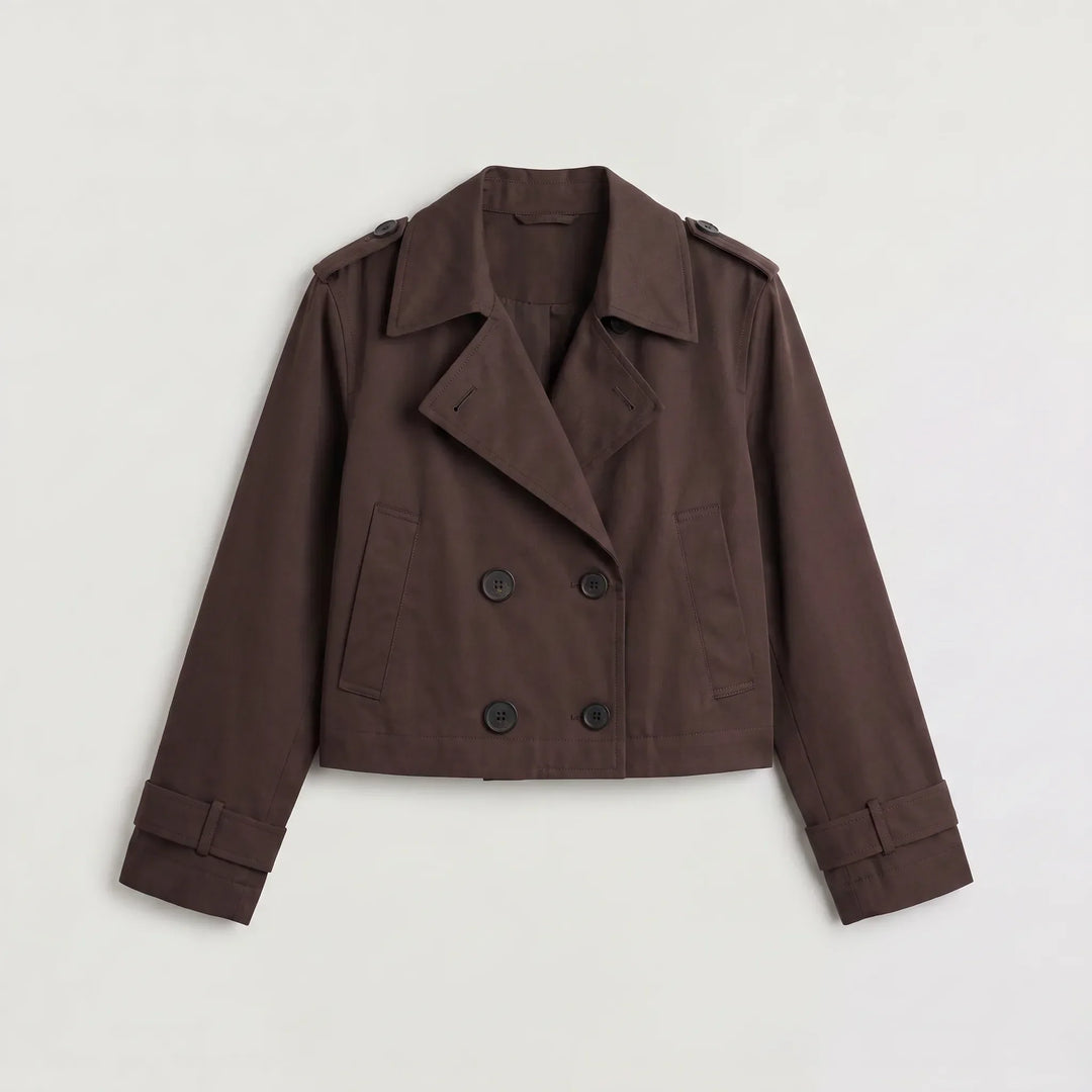 Veste courte style trench