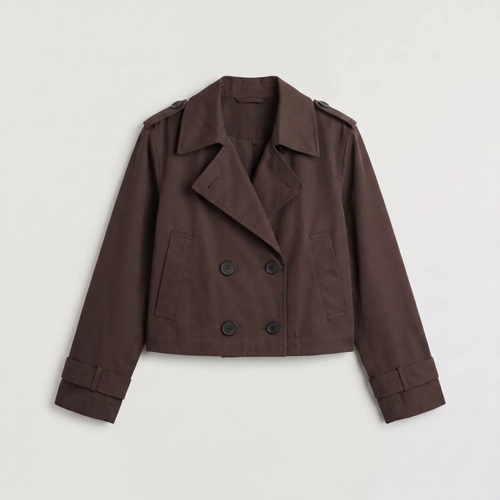 Veste courte style trench