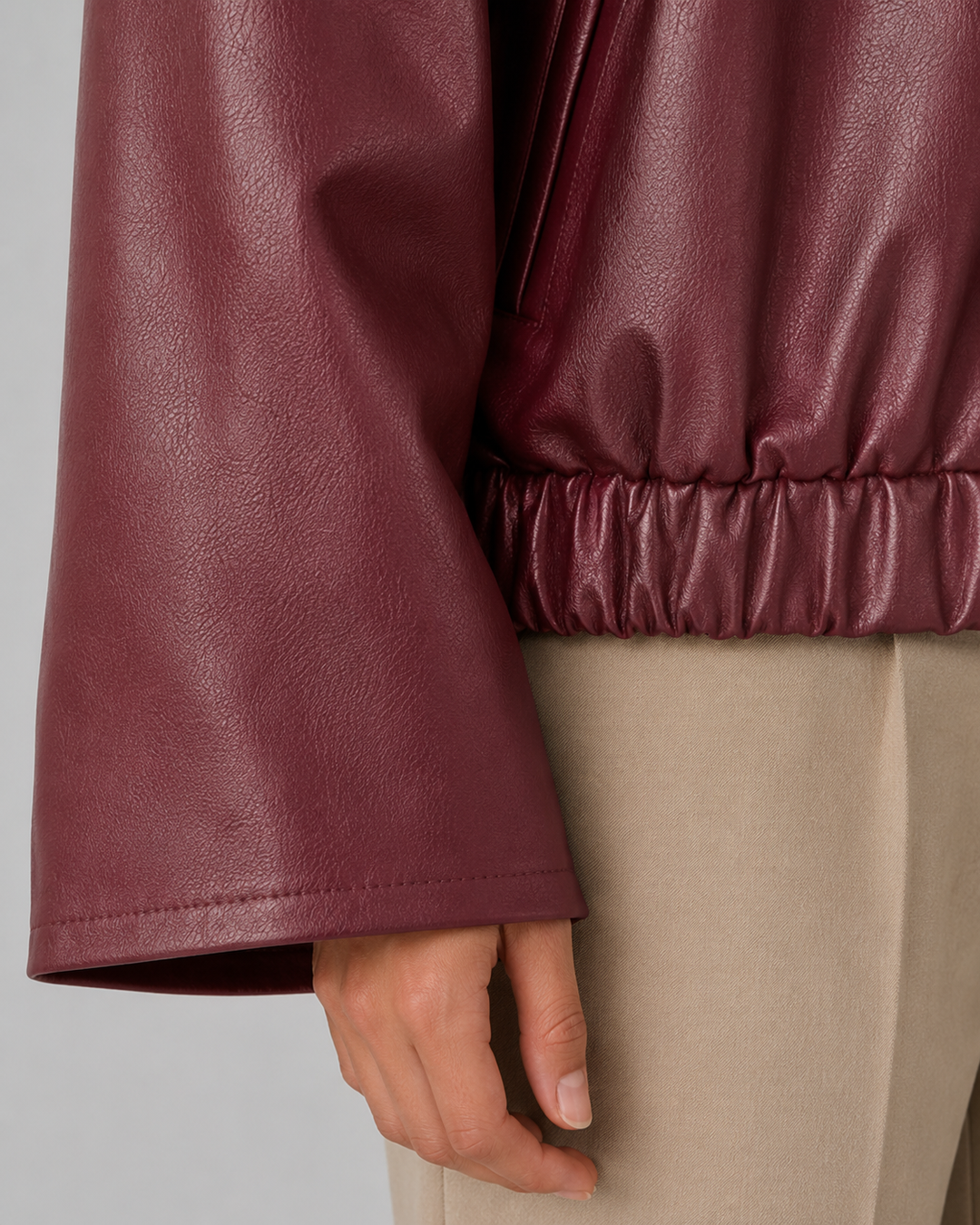 Veste Courte Zippée Décontractée