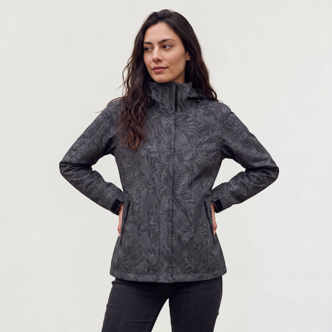 Veste de mi-saison à capuche – Noir