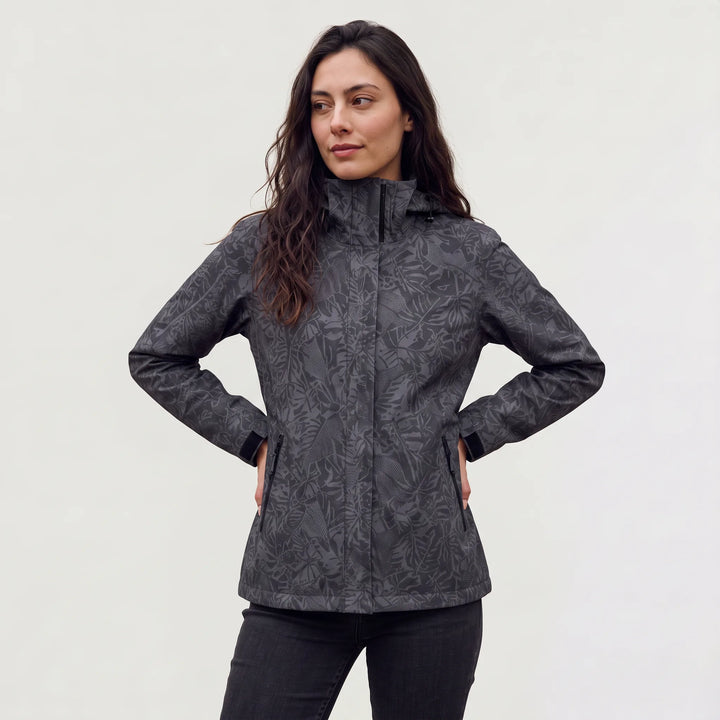 Veste de mi-saison à capuche – Noir