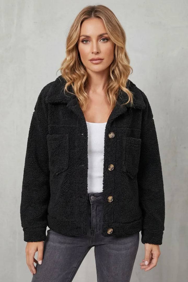 Veste Douillette à Col Classique