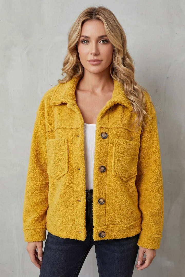 Veste Douillette à Col Classique