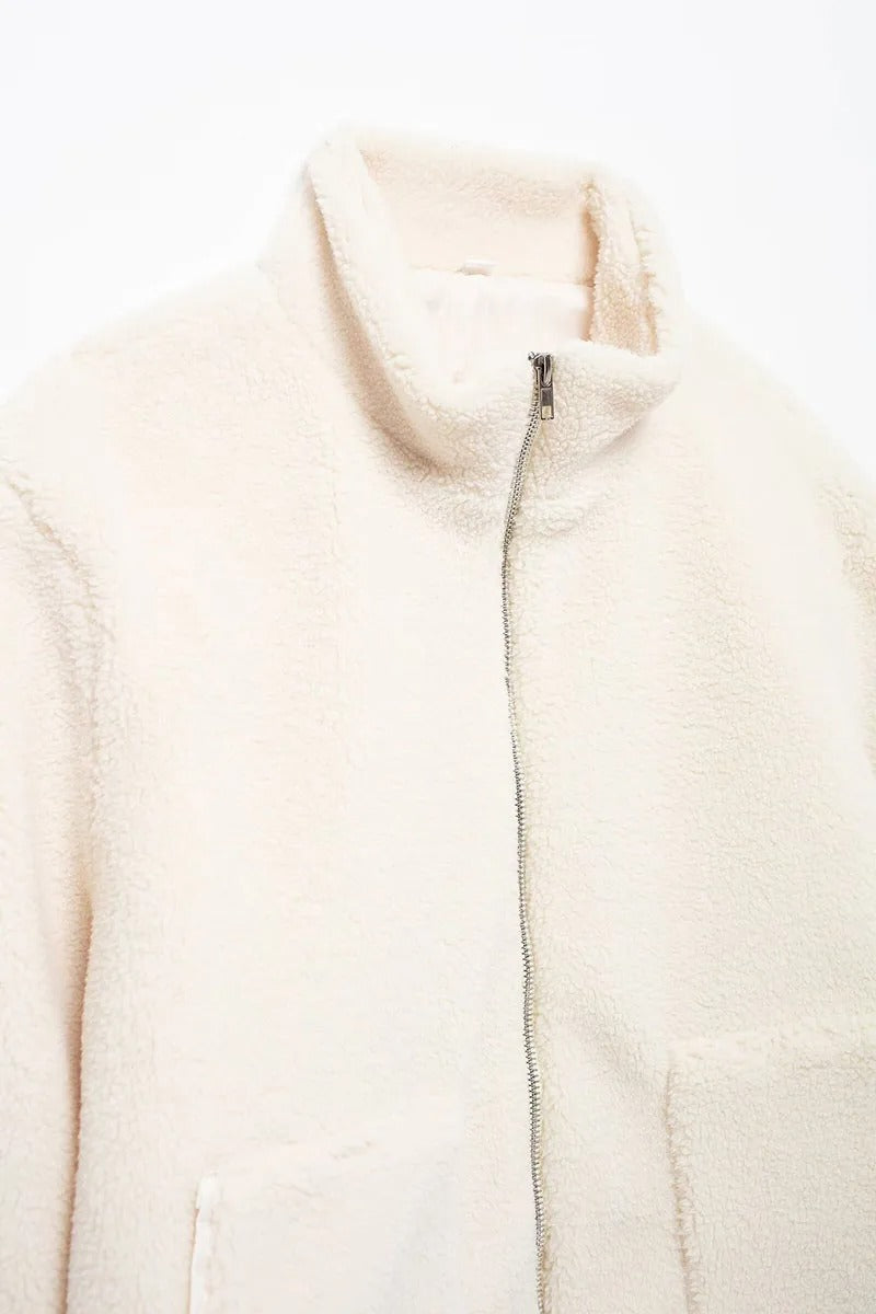 Veste douillette à col montant