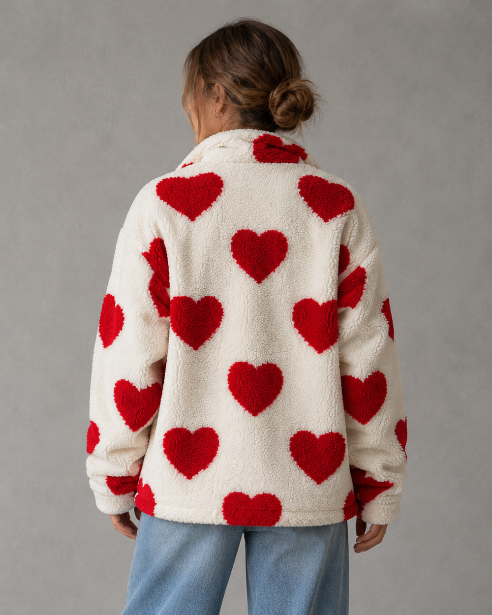 Veste Douillette à Motif Ludique