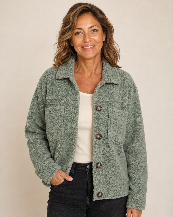 Veste douillette style surchemise