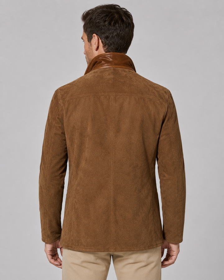 Veste Élégante à Col Superposé