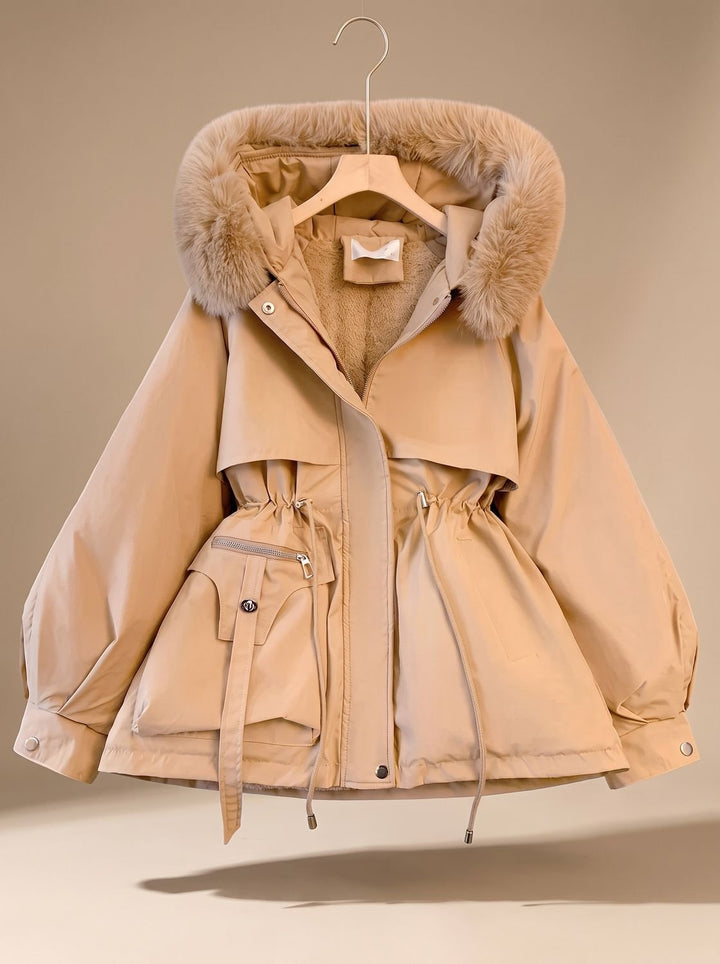 Veste Élégante à Taille Ajustable – Kaki