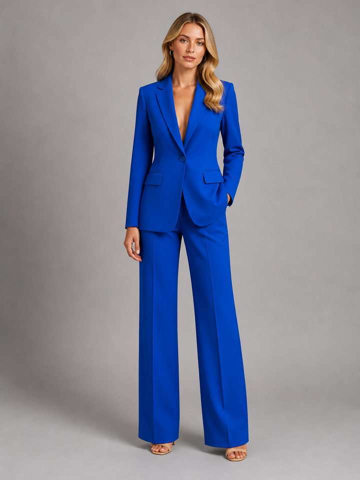 Veste et Pantalon Tailleur – Bleu