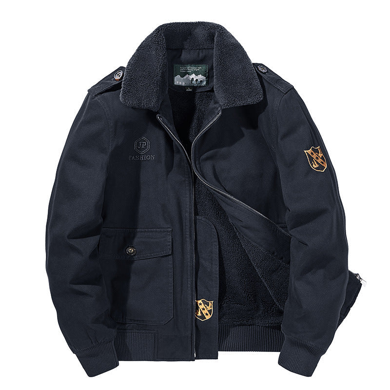 Veste Homme à Col Douillet – Bleu Foncé