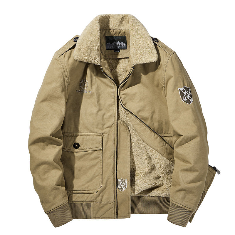 Veste Homme à Col Douillet – Kaki