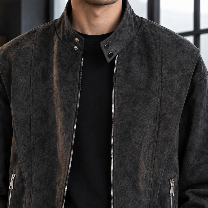 Veste Homme à Col Montant