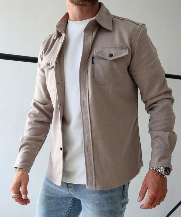 Veste Homme à Poches Plaquées