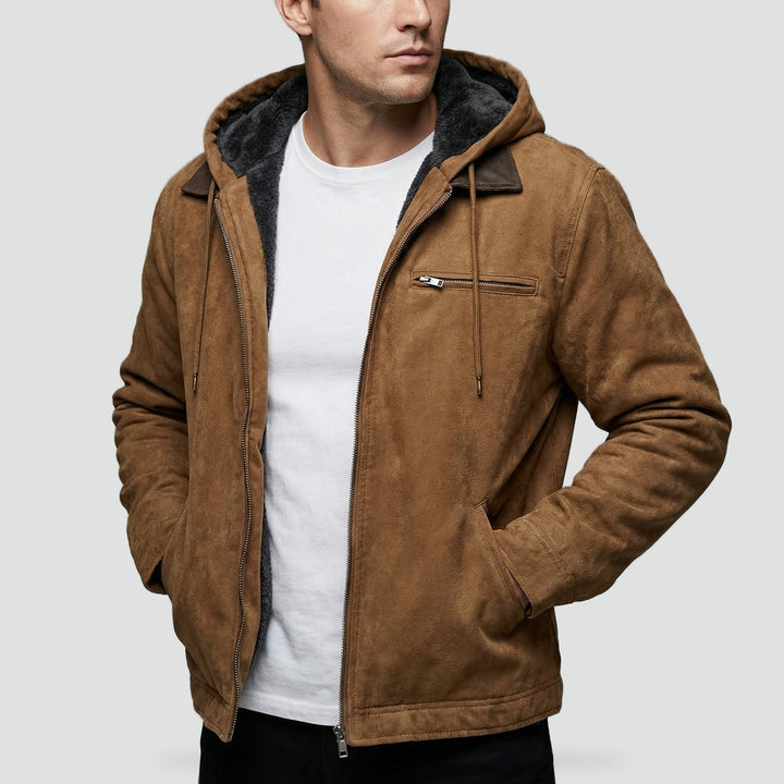 Veste Homme Chaude à Capuche – Camel
