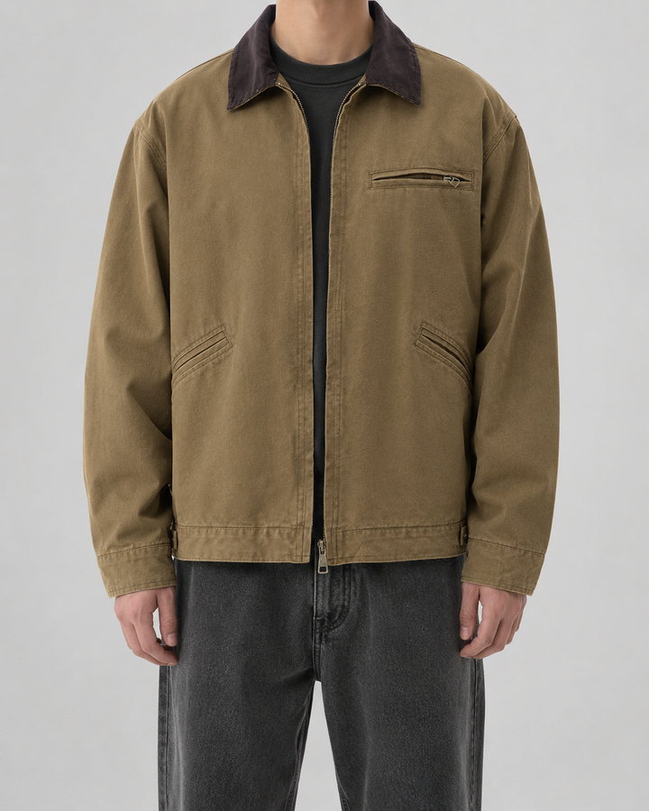 Veste Homme Style Workwear – Marron