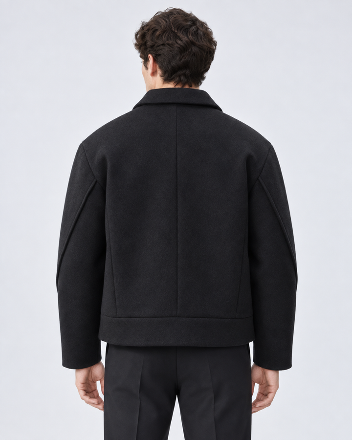 Veste Homme Zippée Coupe Droite