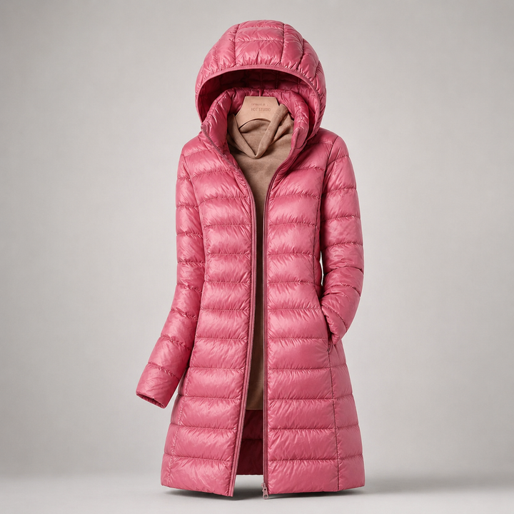 Veste légère à capuche amovible – Rose
